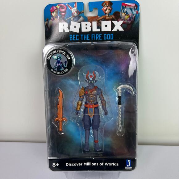Roblox Bec The Fire God 4”Action Figure Toy W/ Virtual Code New Sealed - Picture 1 of 14